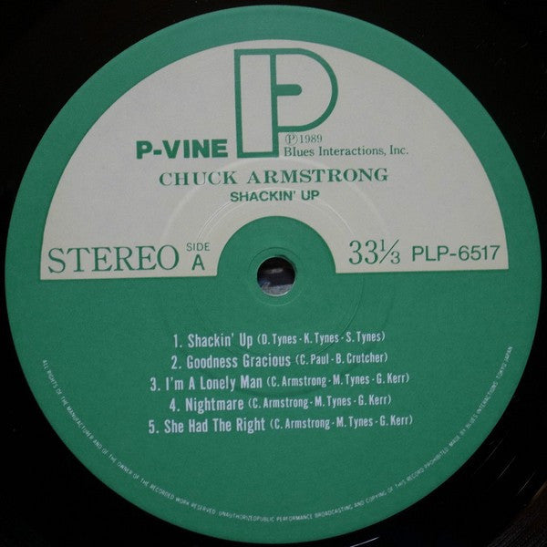 Chuck Armstrong - Shackin' Up (Vinyl, Album, Reissue, LP) Very Good Plus (VG+) / Very Good Plus (VG+)