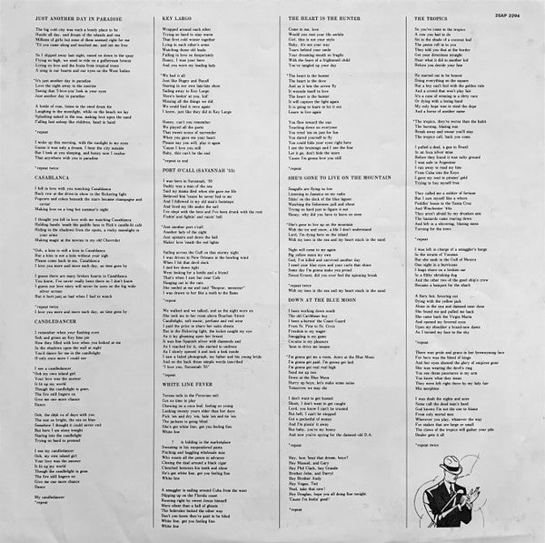 Bertie Higgins - Just Another Day In Paradise (Vinyl, LP, Album)
