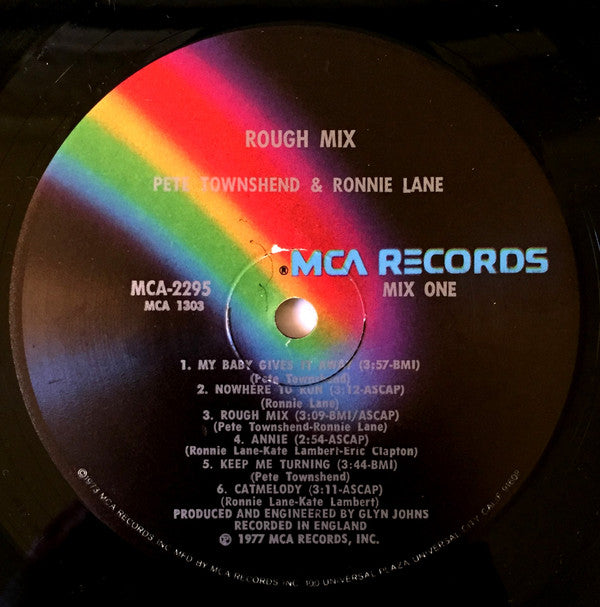 Pete Townshend - Rough Mix (Vinyl, LP, Album, Stereo) Good Plus (G+) / Very Good (VG)
