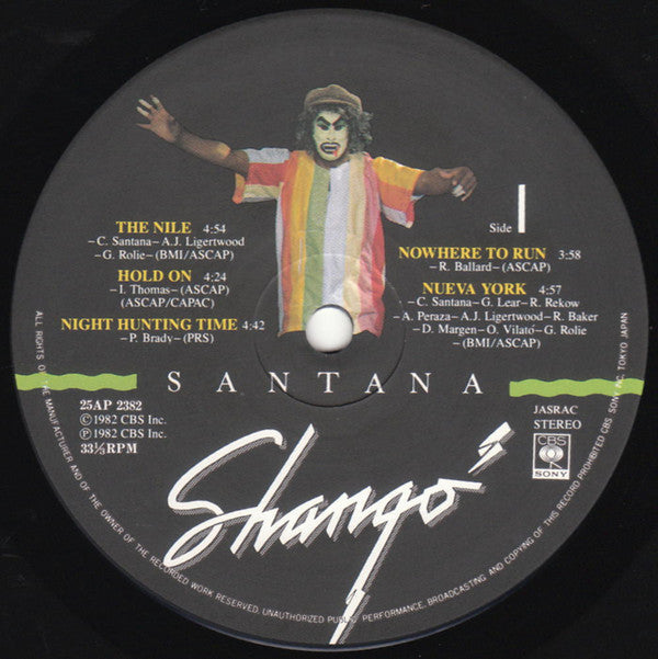 Santana - Shango (Vinyl, LP, Album, Stereo)