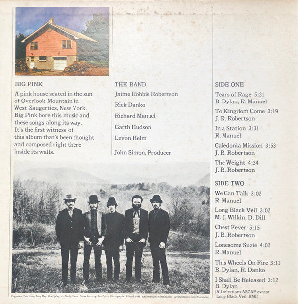 The Band - Music From Big Pink (Vinyl, LP, Album, Reissue)