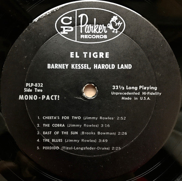 Barney Kessel - El Tigre (Vinyl, LP, Album, Reissue, Mono) Very Good (VG) / Very Good (VG)