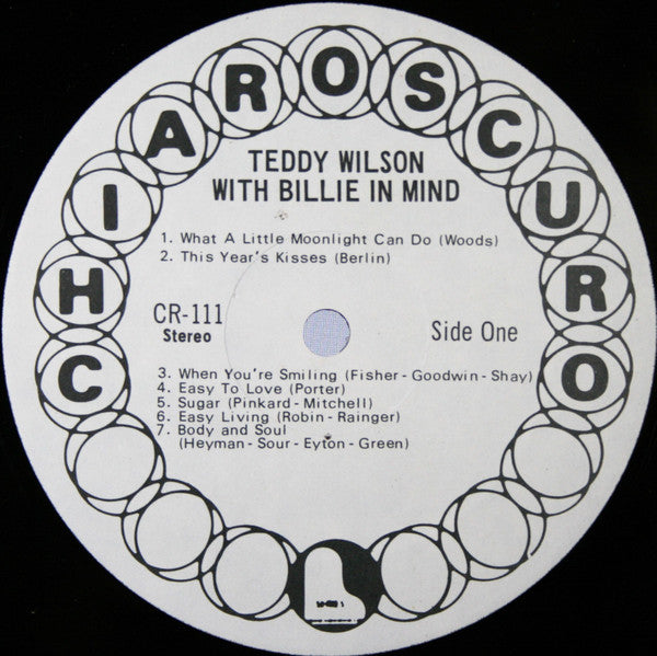 Teddy Wilson - With Billie In Mind (Vinyl, LP, Album) Good Plus (G+) / Very Good (VG)