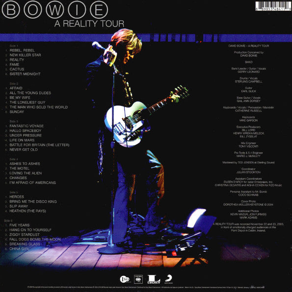 David Bowie - A Reality Tour (3xVinyl, Box Set, LP, Album, Reissue, Limited Edition) Near Mint (NM or M-) / Near Mint (NM or M-)