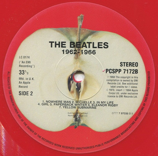 The Beatles - 1962-1966 (2xVinyl, LP, Compilation, Limited Edition, Reissue, Remastered) Very Good Plus (VG+) / Very Good Plus (VG+)