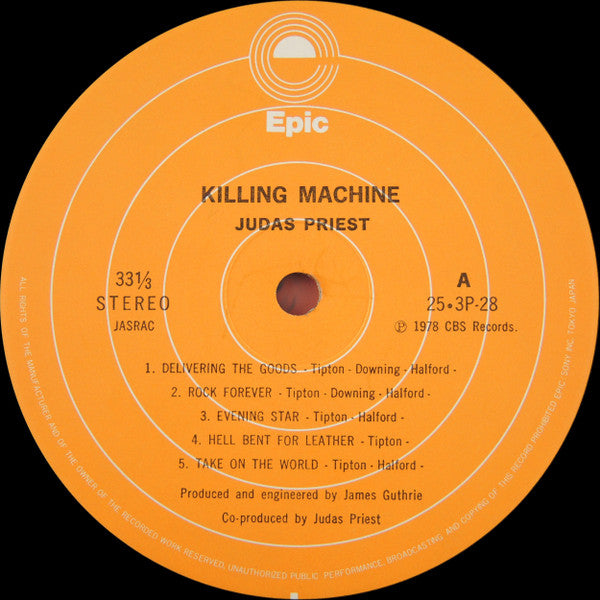 Judas Priest - Killing Machine (Vinyl, LP, Album, Stereo)