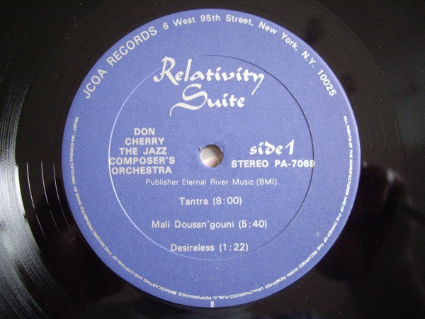 Don Cherry - Relativity Suite (Vinyl, LP, Album) Near Mint (NM or M-) / Very Good Plus (VG+)