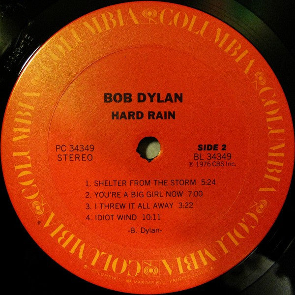 Bob Dylan - Hard Rain (Vinyl, LP, Album)
