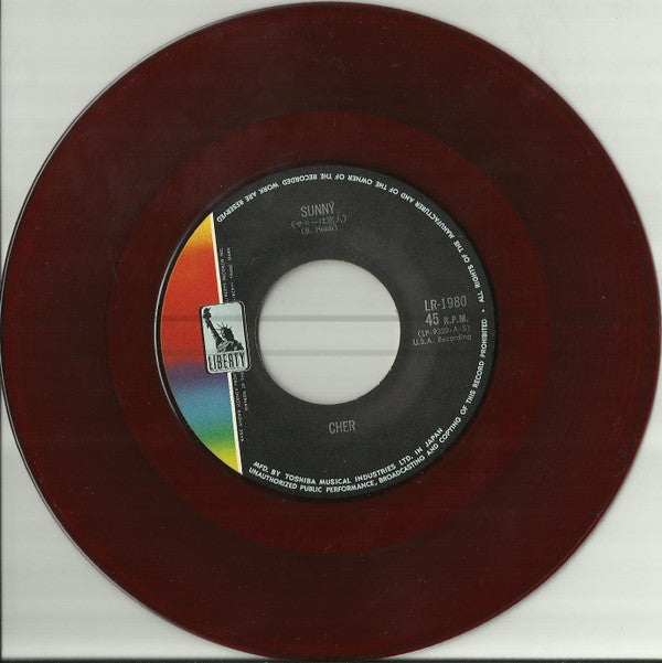 Cher - サニーは恋人 = Sunny / 黒いオルフェ = Carnival (Vinyl, 7", 45 RPM) Very Good (VG) / Very Good (VG)
