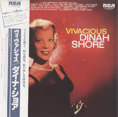Dinah Shore - Vivacious (Vinyl, LP, Album, Reissue, Mono) Very Good (VG) / Very Good (VG)