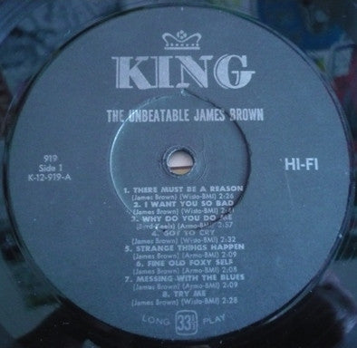 James Brown & The Famous Flames - The Unbeatable James Brown (Vinyl, LP, Album, Reissue, Mono) Good Plus (G+) / Very Good (VG)