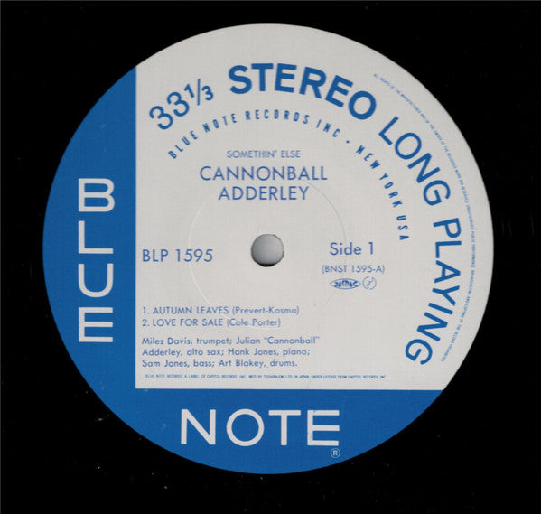 Cannonball Adderley - Somethin' Else (Vinyl, LP, Album, Stereo, Rei...