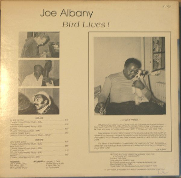 Joe Albany - Bird Lives! (Vinyl, LP, Album) Good Plus (G+) / Good (G)