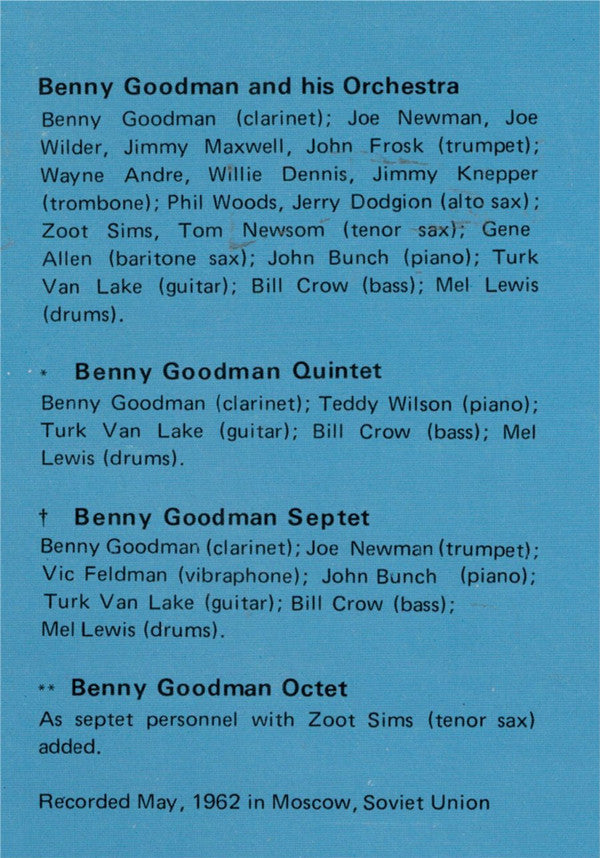 Benny Goodman And His Orchestra - Benny Goodman Concert (2xVinyl, LP, Compilation, Reissue, Stereo) Very Good (VG) / Very Good (VG)