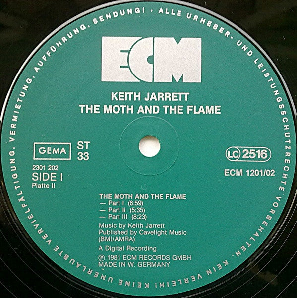 Keith Jarrett - Invocations / The Moth And The Flame (2xVinyl, LP, Album, Stereo) Very Good Plus (VG+) / Good Plus (G+)