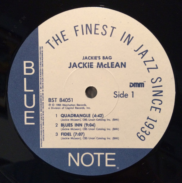 Jackie McLean - Jackie's Bag (Vinyl, LP, Album, Reissue, Remastered, Stereo) Very Good (VG) / Very Good Plus (VG+)
