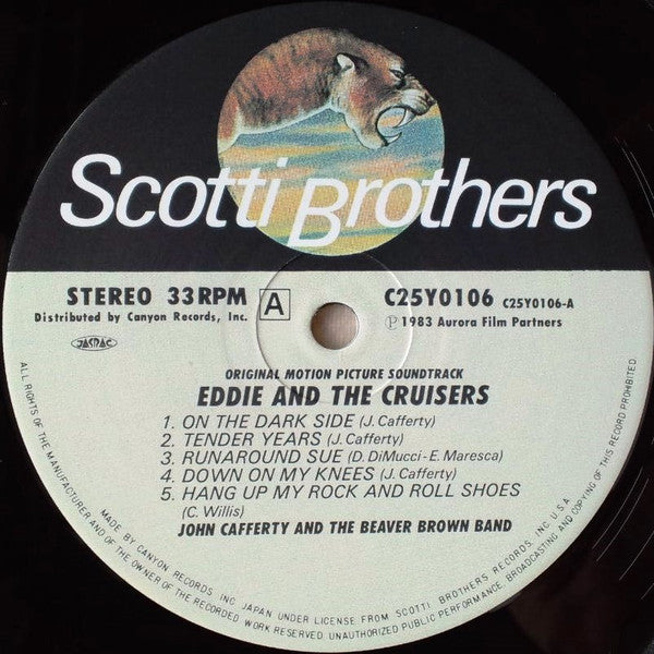 John Cafferty And The Beaver Brown Band - Eddie And The Cruisers (Original Motion Picture Soundtrack) (Vinyl, LP, Album) Very Good (VG) / Very Good (VG)