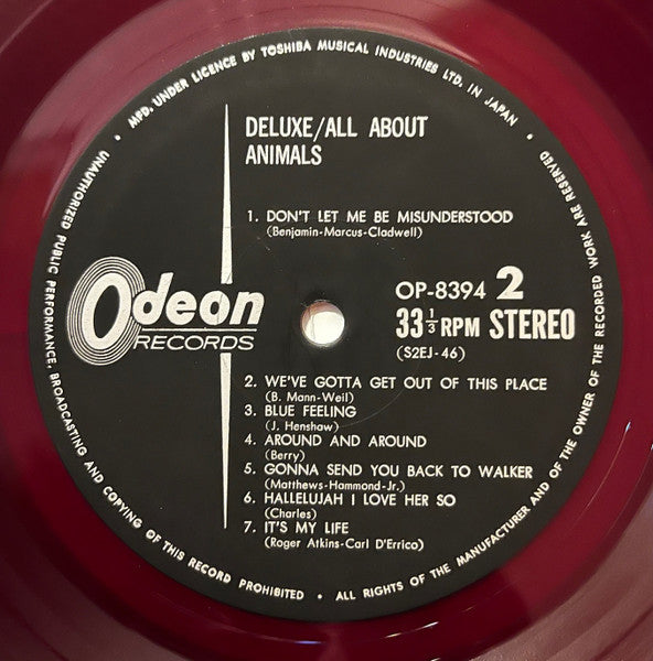 The Animals - All About The Animals (Vinyl, LP, Compilation, Reissue, Stereo) Good Plus (G+) / Good Plus (G+)
