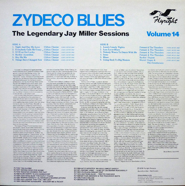 Various - Zydeco Blues (Vinyl, LP, Compilation, Reissue, Mono) Very Good Plus (VG+) / Very Good Plus (VG+)
