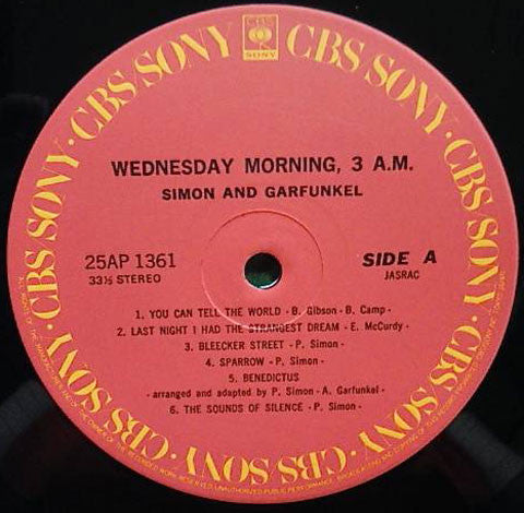 Simon & Garfunkel - Wednesday Morning, 3 AM (Vinyl, LP, Album, Reissue) Very Good (VG) / Very Good (VG)