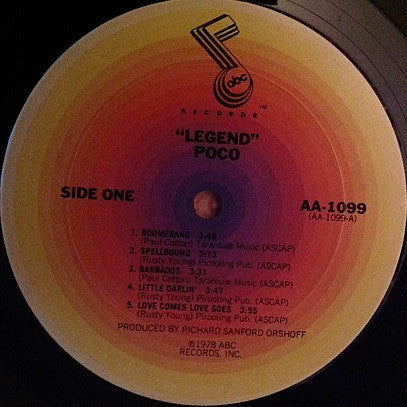 Poco (3) - Legend (Vinyl, LP, Album, Reissue) Good Plus (G+) / Very Good (VG)