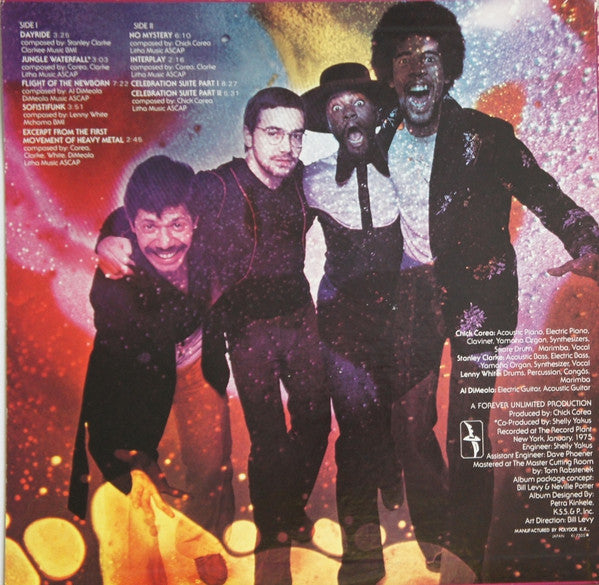 Return To Forever - No Mystery (Vinyl, LP, Album) Very Good Plus (VG+) / Very Good (VG)