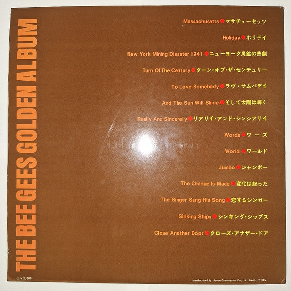 Bee Gees - Golden Album (Vinyl, LP, Compilation)