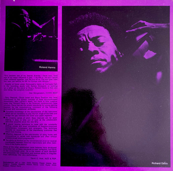 Richard Davis (2) - Muses For Richard Davis (Vinyl, LP, Album) Very Good (VG) / Good Plus (G+)