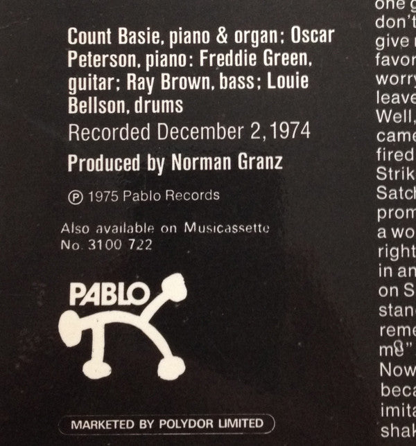 Oscar Peterson - "Satch" And "Josh" (Vinyl, LP, Album, Stereo) Very Good (VG) / Good Plus (G+)