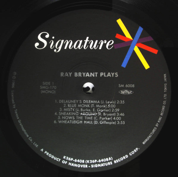 Ray Bryant - Ray Bryant Plays (Vinyl, LP, Album, Reissue, Mono) Very Good (VG) / Very Good (VG)