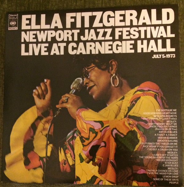 Ella Fitzgerald - Newport Jazz Festival Live At Carnegie Hall, July 5, 1973 (2xVinyl, Album, LP) Very Good Plus (VG+) / Very Good Plus (VG+)