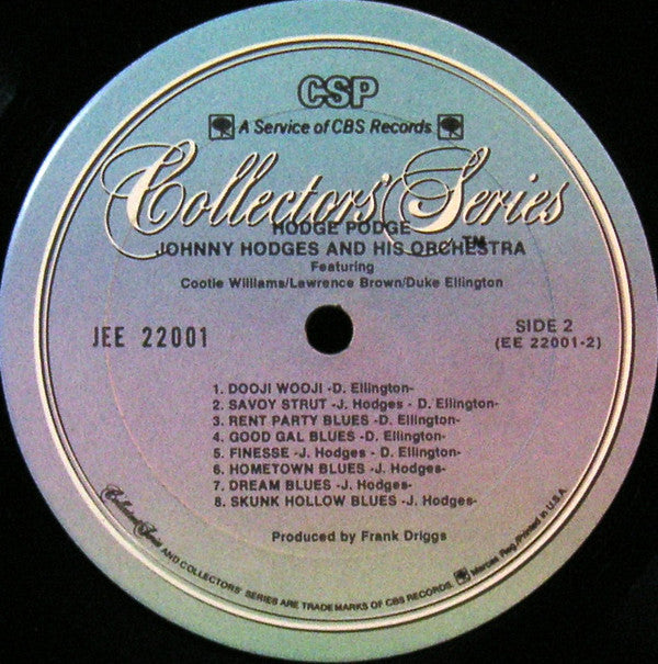 Johnny Hodges And His Orchestra - Hodge Podge (Vinyl, LP, Compilation, Reissue) Very Good Plus (VG+) / Very Good (VG)
