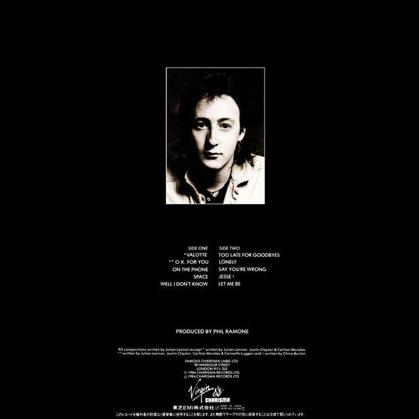 Julian Lennon - Valotte (Vinyl, LP, Album)