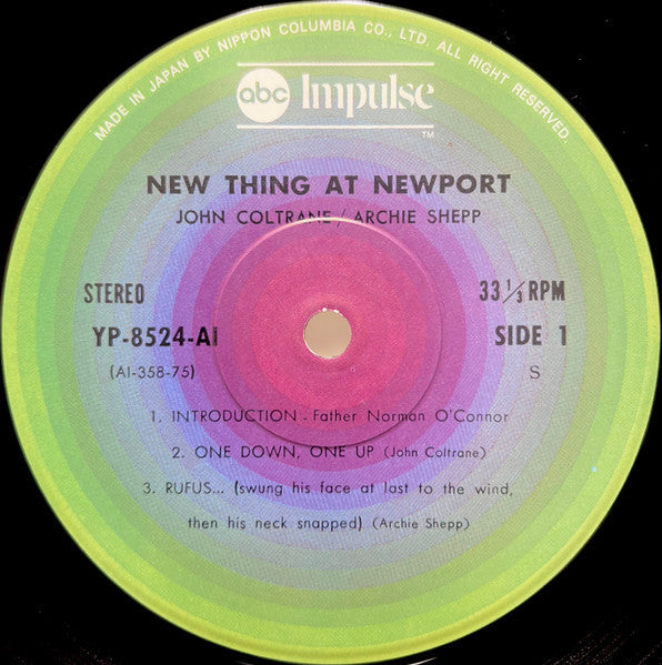 John Coltrane - New Thing At Newport (Vinyl, LP, Album, Reissue, Stereo) Very Good Plus (VG+) / Very Good Plus (VG+)