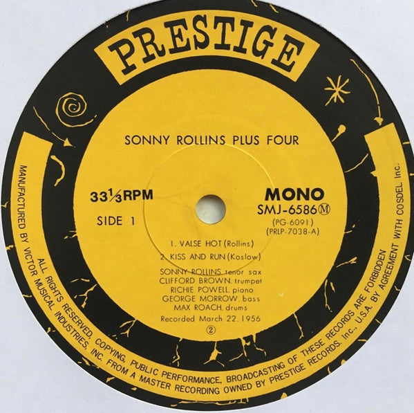 Sonny Rollins - Plus 4 (Vinyl, LP, Album, Mono, Reissue)