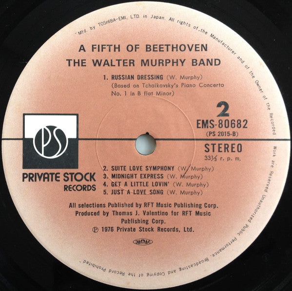 Walter Murphy & The Big Apple Band - A Fifth Of Beethoven (Vinyl, LP, Album, Stereo) Very Good Plus (VG+) / Very Good Plus (VG+)