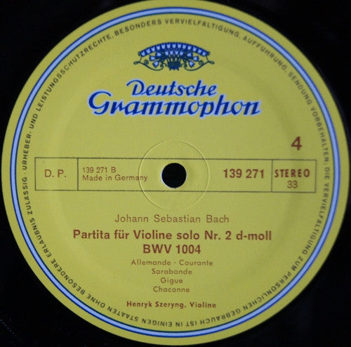 Johann Sebastian Bach - 6 Sonaten Und Partiten Für Violine Solo BWV 1001-1006 (3xVinyl, Box Set, LP, Repress, Stereo) Near Mint (NM or M-) / Good Plus (G+)