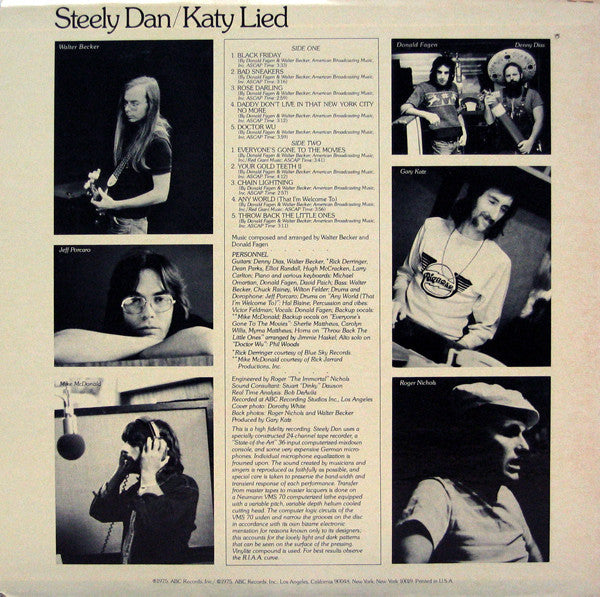 Steely Dan - Katy Lied (Vinyl, LP, Album) Very Good (VG) / Very Good (VG)
