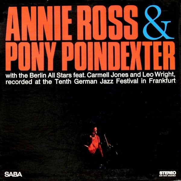 Annie Ross - Recorded At The Tenth German Jazz Festival In Frankfurt (Vinyl, LP, Album, Stereo) Very Good (VG) / Very Good (VG)