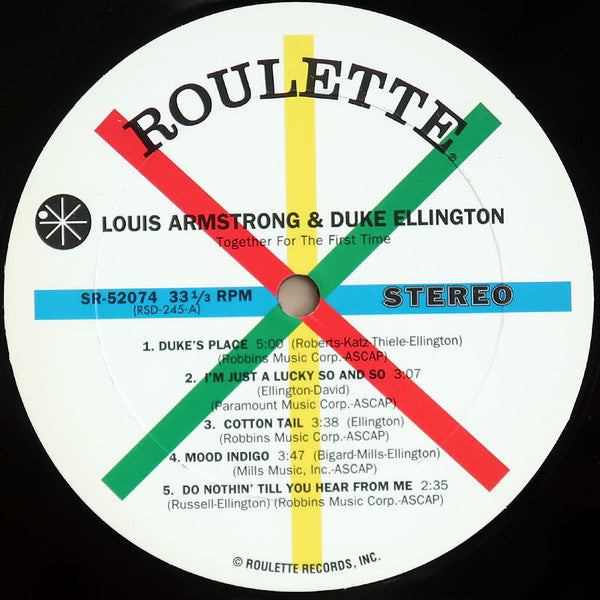 Louis Armstrong - Recording Together For The First Time (Vinyl, LP, Reissue, Stereo) Near Mint (NM or M-) / Near Mint (NM or M-)