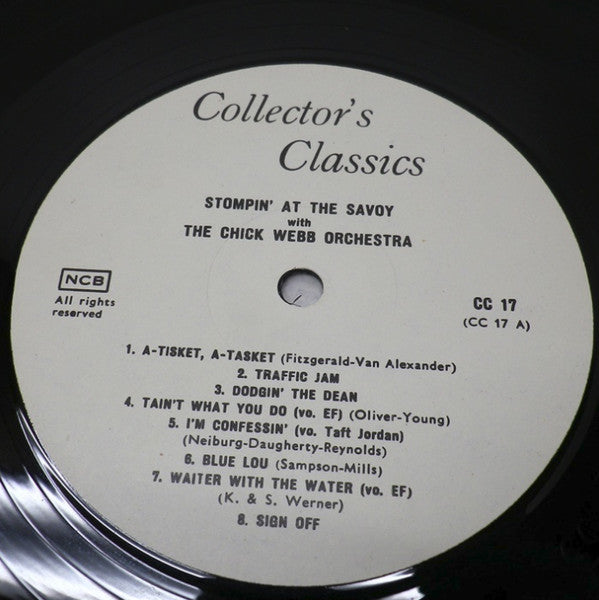 Chick Webb And His Orchestra - Stompin' At The Savoy - 1940 (Vinyl, LP, Compilation) Very Good (VG) / Very Good (VG)