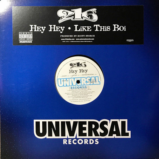 216 - Hey Hey / Like This Boi (Vinyl, 12", Promo) Very Good Plus (VG+) / Very Good (VG)