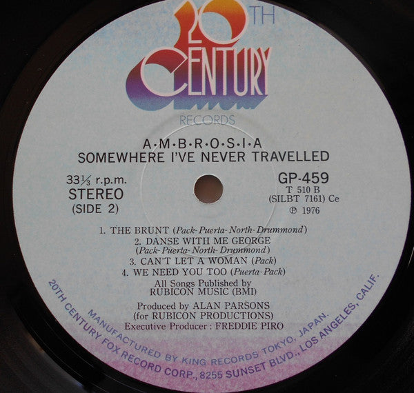 Ambrosia (2) - Somewhere I've Never Travelled (Vinyl, LP, Album)