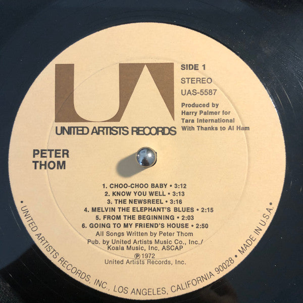 Peter Thom (3) - Peter Thom (Vinyl, LP, Album) Good Plus (G+) / Good (G)