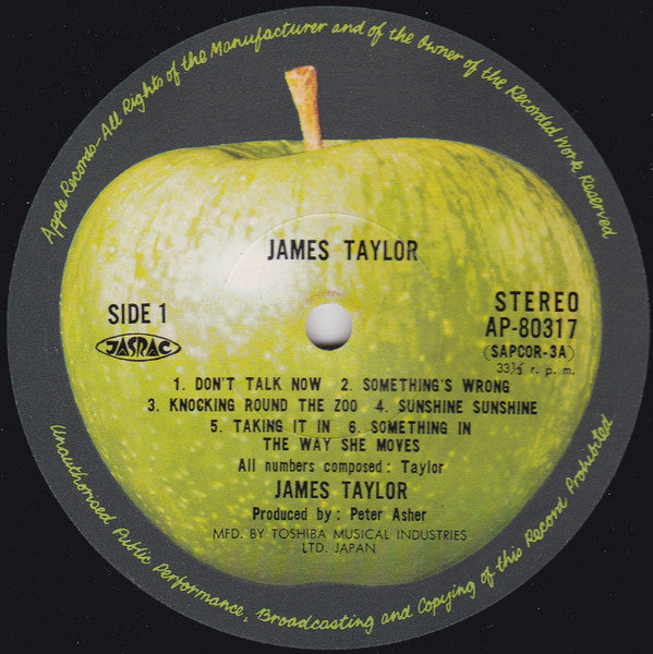 James Taylor (2) - James Taylor = 心の旅路 (Vinyl, LP, Album)