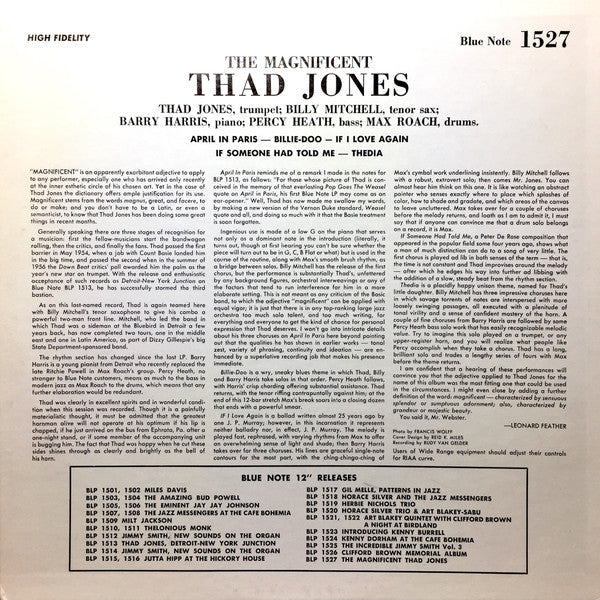 Thad Jones - The Magnificent Thad Jones (Vinyl, LP, Album, Reissue,...