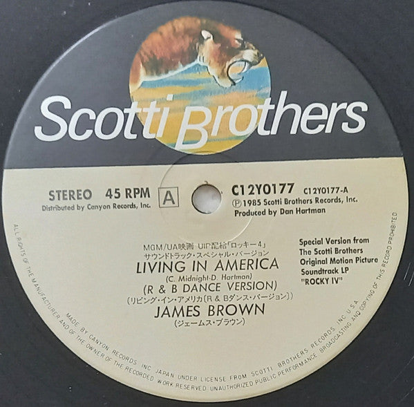 James Brown - Living In America (Vinyl, 12", Maxi-Single) Very Good (VG) / Very Good (VG)