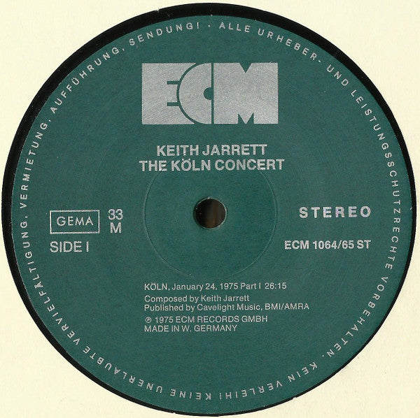 Keith Jarrett - The Köln Concert (2xVinyl, LP, Album, Misprint, Reissue) Near Mint (NM or M-) / Near Mint (NM or M-)