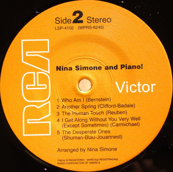 Nina Simone - Nina Simone And Piano ! (Vinyl, LP, Album, Reissue, Remastered, Stereo) Near Mint (NM or M-) / Near Mint (NM or M-)