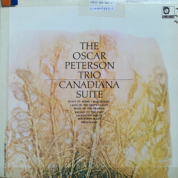 The Oscar Peterson Trio - Canadiana Suite (Vinyl, LP, Album, Stereo) Very Good Plus (VG+) / Very Good Plus (VG+)